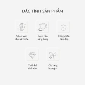  Bộ trà 0.65 L - Hoàng Cung - Hồn Việt Vàng A001_01654037303gomminhlong.com