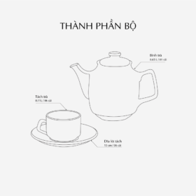  Bộ trà 0.65 L - Hoàng Cung - Hồn Việt Vàng A001_01654037303gomminhlong.com