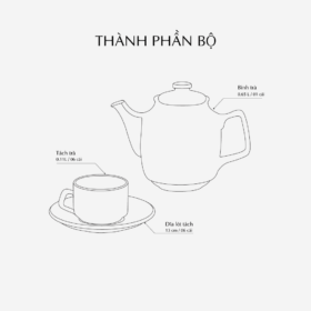  Bộ trà 0.65 L - Hoàng Cung - Hồn Việt A001_01654003803gomminhlong.com