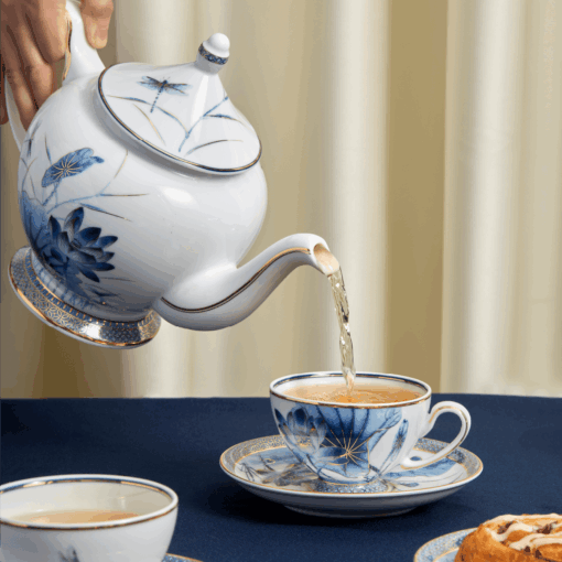 Bộ trà 0.65 L - Hoàng Cung - Sen Vàng A001_01654034503gomminhlong.com