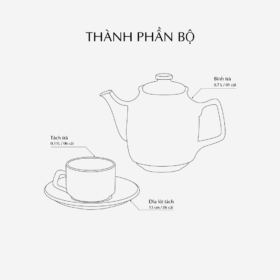  Bộ trà 0.7 L - Sen - Men Ngọc Sương Mờ (Trang Trí Vàng) A001_687063522V03gomminhlong.com
