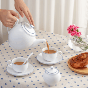  Bộ trà 0.8 L - Camellia - Chỉ Xanh Dương A001_01803802103gomminhlong.com
