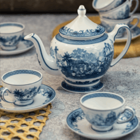  Bộ trà 0.8 L - Hoàng Cung - Hồn Quê A001_01084030003gomminhlong.com