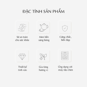  Bộ trà 0.8 L - Hoàng Cung - Hồn Quê A001_01084030003gomminhlong.com