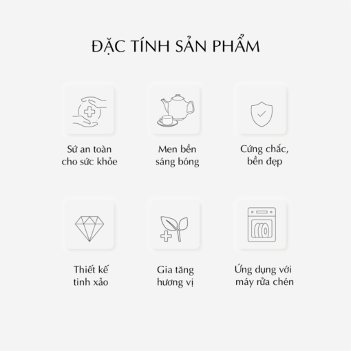 Bộ trà 0.8 L - Hoàng Cung - Hồn Quê A001_01084030003gomminhlong.com