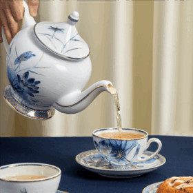 Bộ trà 0.8 L - Hoàng Cung - Sen Vàng A001_01084034503gomminhlong.com