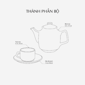  Bộ trà 0.8 L - Hoàng Cung - Sen Vàng A001_01084034503gomminhlong.com