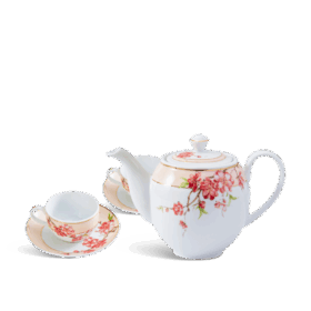  Bộ trà 0.8 L - Camellia - Hoa Đào A001_01803848003gomminhlong.com