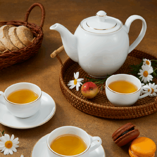 Bộ trà 1.1 L - Camellia - Chỉ Vàng A001_01113801403gomminhlong.com