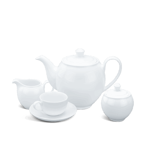 Bộ trà 1.1 L - Camellia - Trắng A001_01113800003gomminhlong.com