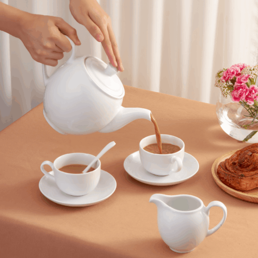 Bộ trà 1.1 L - Camellia - Trắng A001_01113800003gomminhlong.com