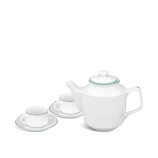Bộ trà 1.1 L - Jasmine - Chỉ Xanh Lá A001_01111100903gomminhlong.com