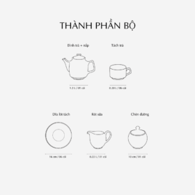  Bộ trà 1.2 L - Ngọc Biển IFP - Chỉ Bạch Kim A001_01126004303gomminhlong.com