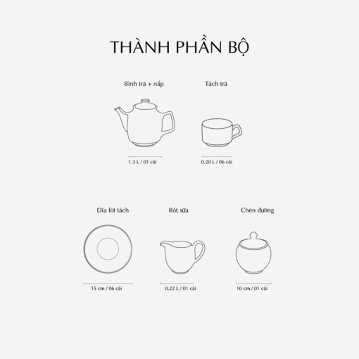Bộ trà 1.3 L - Hoàng Cung - Hoàng Liên A001_01134046003gomminhlong.com