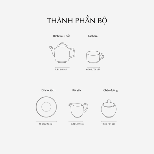 Bộ trà 1.3 L - Hoàng Cung - Lạc Hồng Vàng A001_01134037403gomminhlong.com