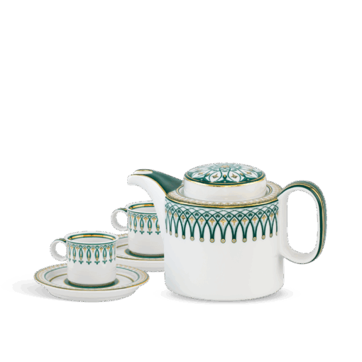 Bộ trà cao 0.33 L - Gastroline - Đồng Tâm Xanh Lá A001_68334146903gomminhlong.com
