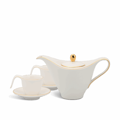 Bộ trà cao 0.45 L - Anh Vũ - Chỉ Vàng. A001_01459801403gomminhlong.com