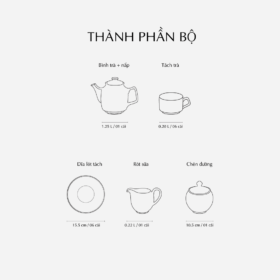  Bộ trà cao 1.25 L - Tulip Trắng - Trống Đồng A001_01128437603gomminhlong.com