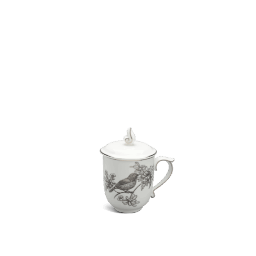 Ca trà 0.30 L + nắp - Mẫu đơn IFP - Chim Hút Mật A001_153048395HMgomminhlong.com