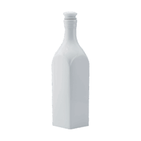  Chai sứ dưỡng sinh vuông 1.0 L + nắp (K1) - Dưỡng Sinh - Trắng A001_691031000gomminhlong.com