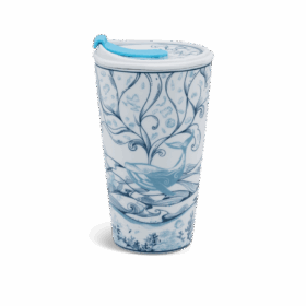 Ly sứ dưỡng sinh 0.48 L (K1) + nắp ống hút - Biển xanh A001_214888500Hgomminhlong.com