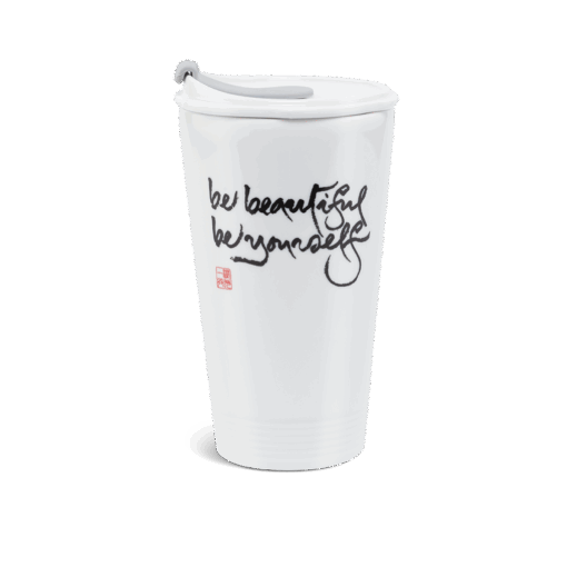 Ly sứ dưỡng sinh 0.48 L + nắp ống hút (K1) - Dưỡng Sinh - Be beautiful, Be yourself A001_214888000BHgomminhlong.com