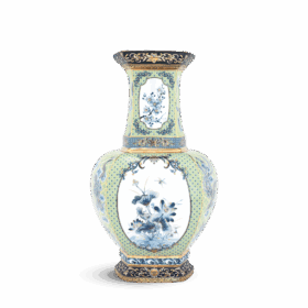  Bình hoa lục giác 45 cm (không quai) - Bình Hoa - Thịnh Vượng (vàng) A001_694557520gomminhlong.com