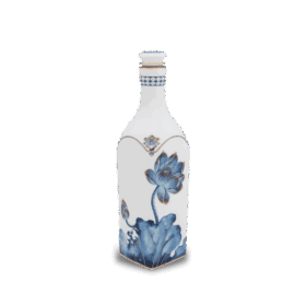 Chai sứ dưỡng sinh vuông 1.0 L + nắp (K1) - Dưỡng Sinh - Sen Cobalt A001_691031528gomminhlong.com