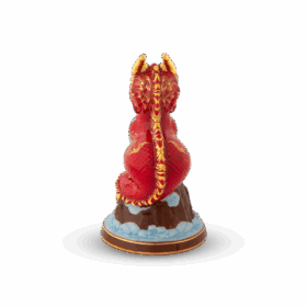  Tượng rồng Hảo Đức 13.5 cm - Màu Đỏ A001_311350DOVgomminhlong.com
