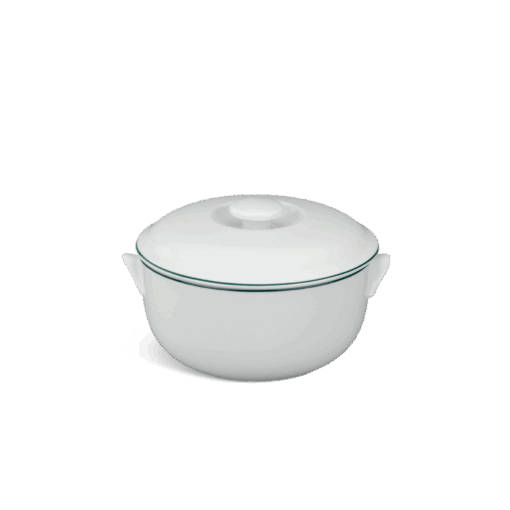 Thố + nắp - Jasmine - Chỉ Xanh Lá A001_061505009gomminhlong.com