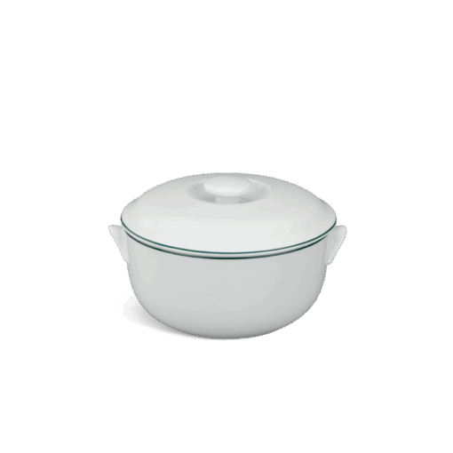Thố + nắp - Jasmine - Chỉ Xanh Lá A001_061505009gomminhlong.com
