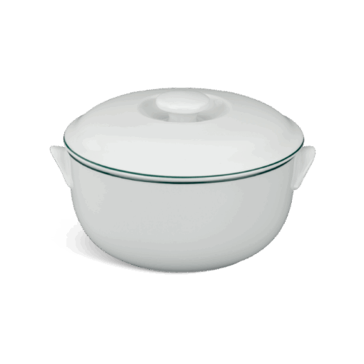 Thố + nắp - Jasmine - Chỉ Xanh Lá A001_061505009gomminhlong.com
