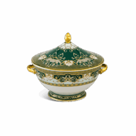Thố 22 cm + nắp - Hoàng Cung - Sen Ngọc Bích A001_062224487gomminhlong.com