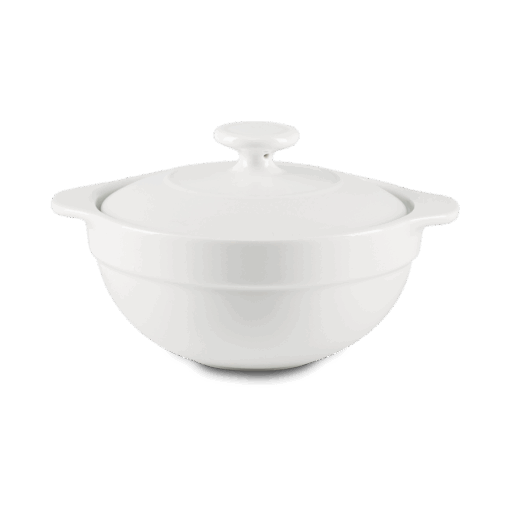 Thố cá nhân cạn Luna 0.3L + nắp - Misc Assortment - Trắng A001_213020000gomminhlong.com