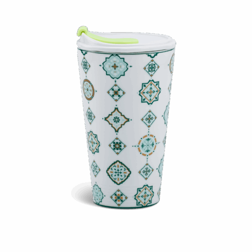 Ly sứ dưỡng sinh 0.48 L (K1) + nắp ống hút - Dưỡng Sinh - Vintage (LTN) A001_214888LTNHgomminhlong.com