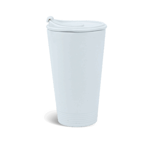 Ly sứ dưỡng sinh 0.48 L (K1) + nắp ống hút - Dưỡng Sinh - Trắng A001_214888000Hgomminhlong.com