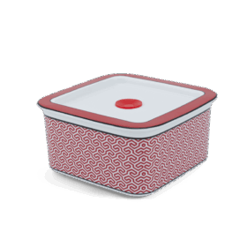Hộp dưỡng sinh vuông đựng thực phẩm 15 cm + nắp - Dưỡng Sinh - Red Karakusa A001_211566LTFgomminhlong.com