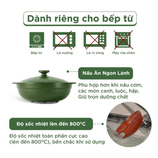 Nồi dưỡng sinh Luna (Nồi cạn) 3.0 L + nắp (CK) - Xanh Rêu A001_213039464Tgomminhlong.com
