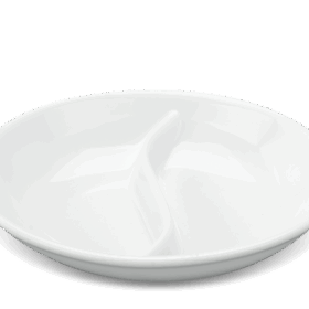 Chén chấm 2 ngăn - Jasmine - Trắng A001_231001000gomminhlong.com