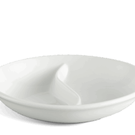 Chén chấm 2 ngăn - Jasmine Lys - Trắng Ngà A001_231004000gomminhlong.com