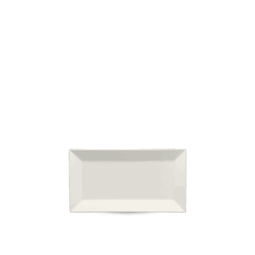Dĩa chữ nhật lá 22 x 13 cm - Misc Assortment Lys - Trắng Ngà A001_462204000gomminhlong.com