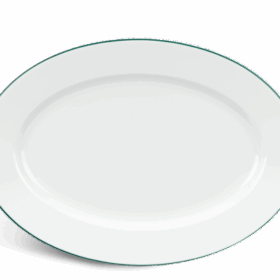  Dĩa oval - Jasmine - Chỉ Xanh Lá A001_052503009gomminhlong.com