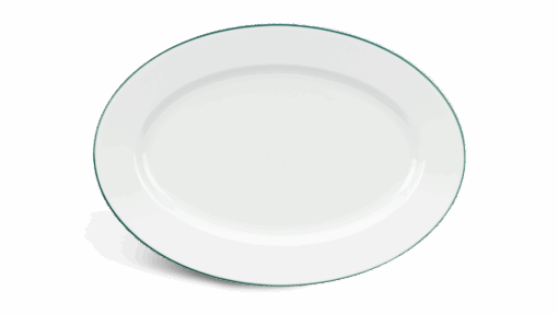 Dĩa oval - Jasmine - Chỉ Xanh Lá A001_052503009gomminhlong.com
