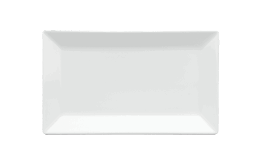Dĩa chữ nhật lá 22 x 13 cm - Misc Assortment - Trắng A001_462202000gomminhlong.com