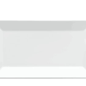  Dĩa chữ nhật lá 33 x 18 cm - Misc Assortment - Trắng A001_463302000gomminhlong.com