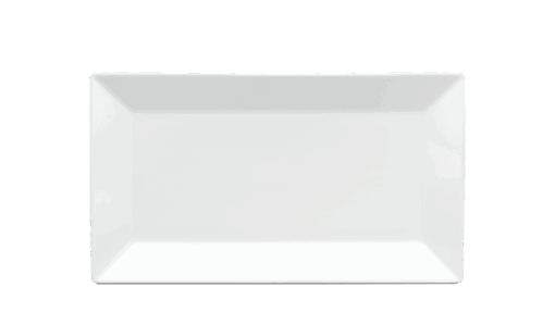 Dĩa chữ nhật lá 33 x 18 cm - Misc Assortment - Trắng A001_463302000gomminhlong.com