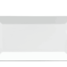 Dĩa chữ nhật lá 33 x 18 cm - Misc Assortment - Trắng A001_463302000gomminhlong.com