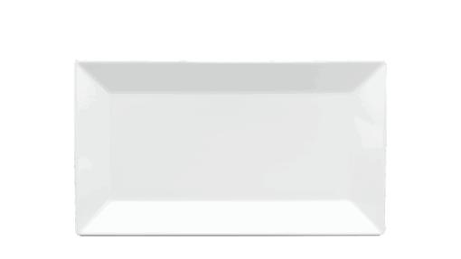 Dĩa chữ nhật lá 33 x 18 cm - Misc Assortment - Trắng A001_463302000gomminhlong.com