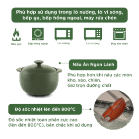 Bộ 4 Nồi Dưỡng Sinh (Bếp gas, hồng ngoại) - HealthyCook (0.35L/0.55L - 0.4L/0.85L) A001_BONOIM5gomminhlong.com