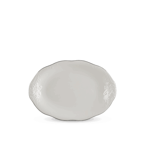 Dĩa oval - Đài Các IFP - Chỉ Bạch Kim A001_052517043gomminhlong.com